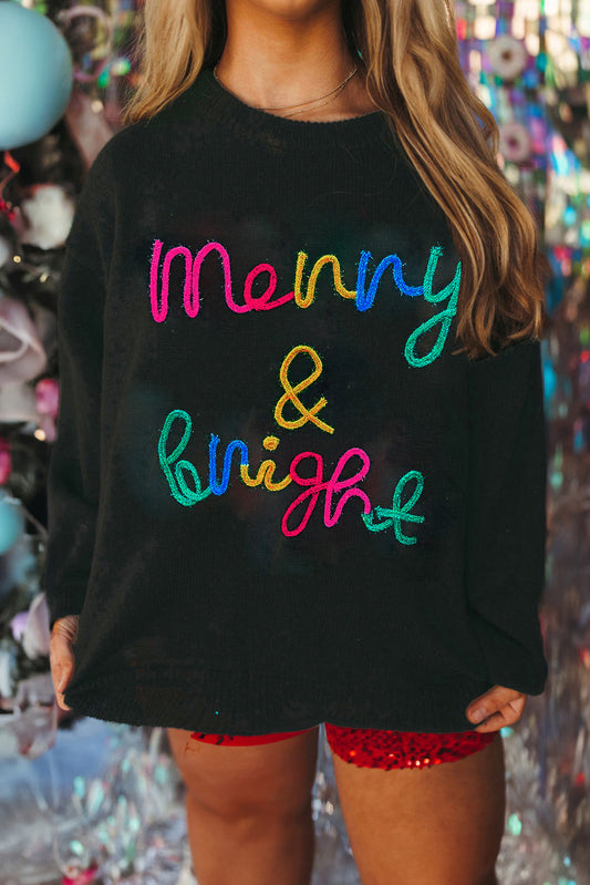 Tinsel Merry & Bright Plus Size Sweater