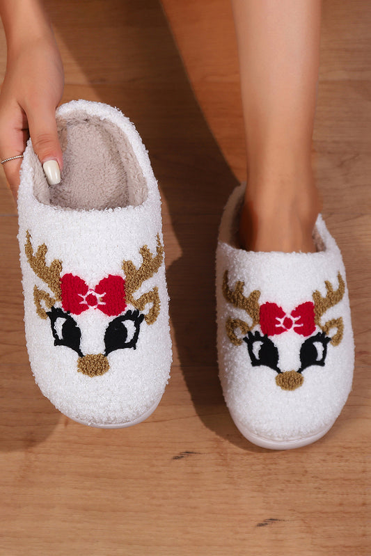 Reindeer Plush Slippers