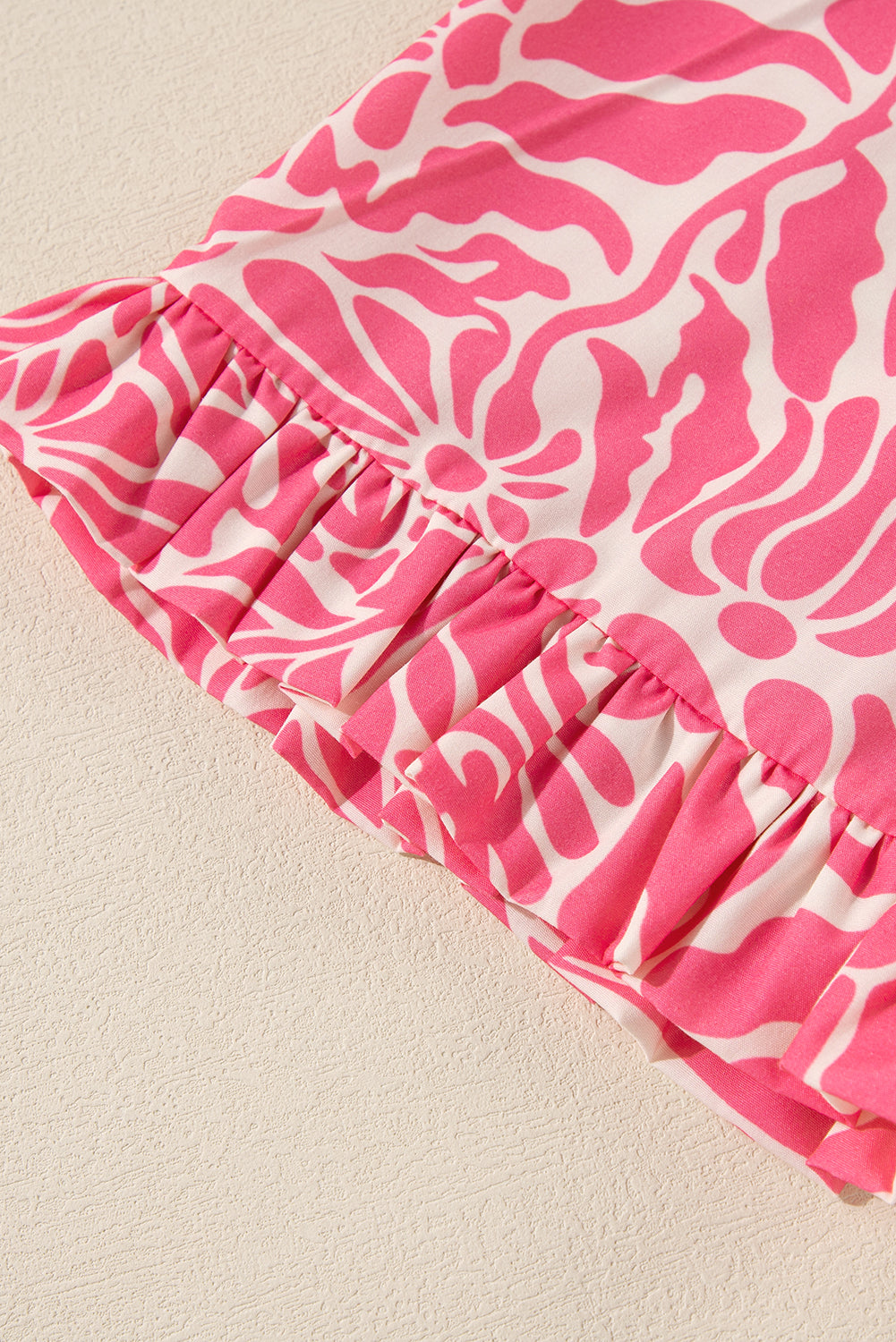 Pink Plus Size Floral Blouse