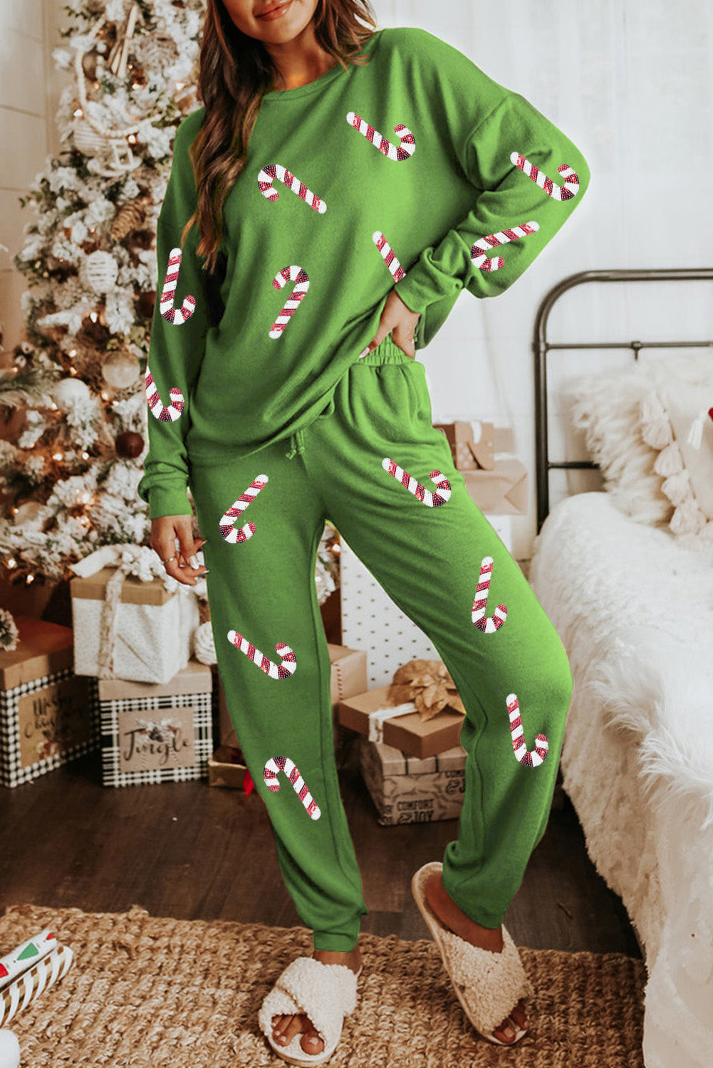 Candy Cane Graphic Lounge Set