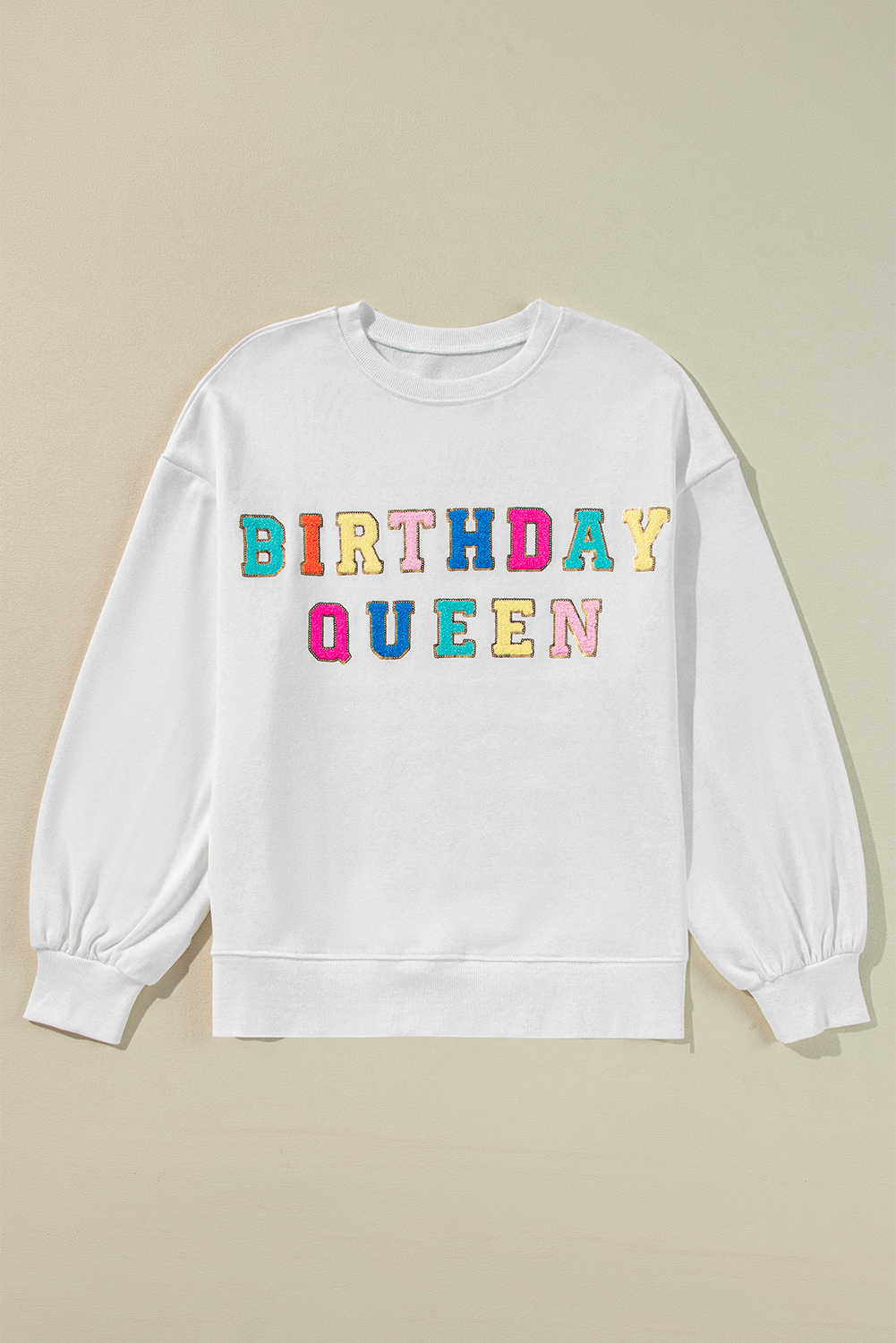 BIRTHDAY QUEEN Sleeve Sweatshirt