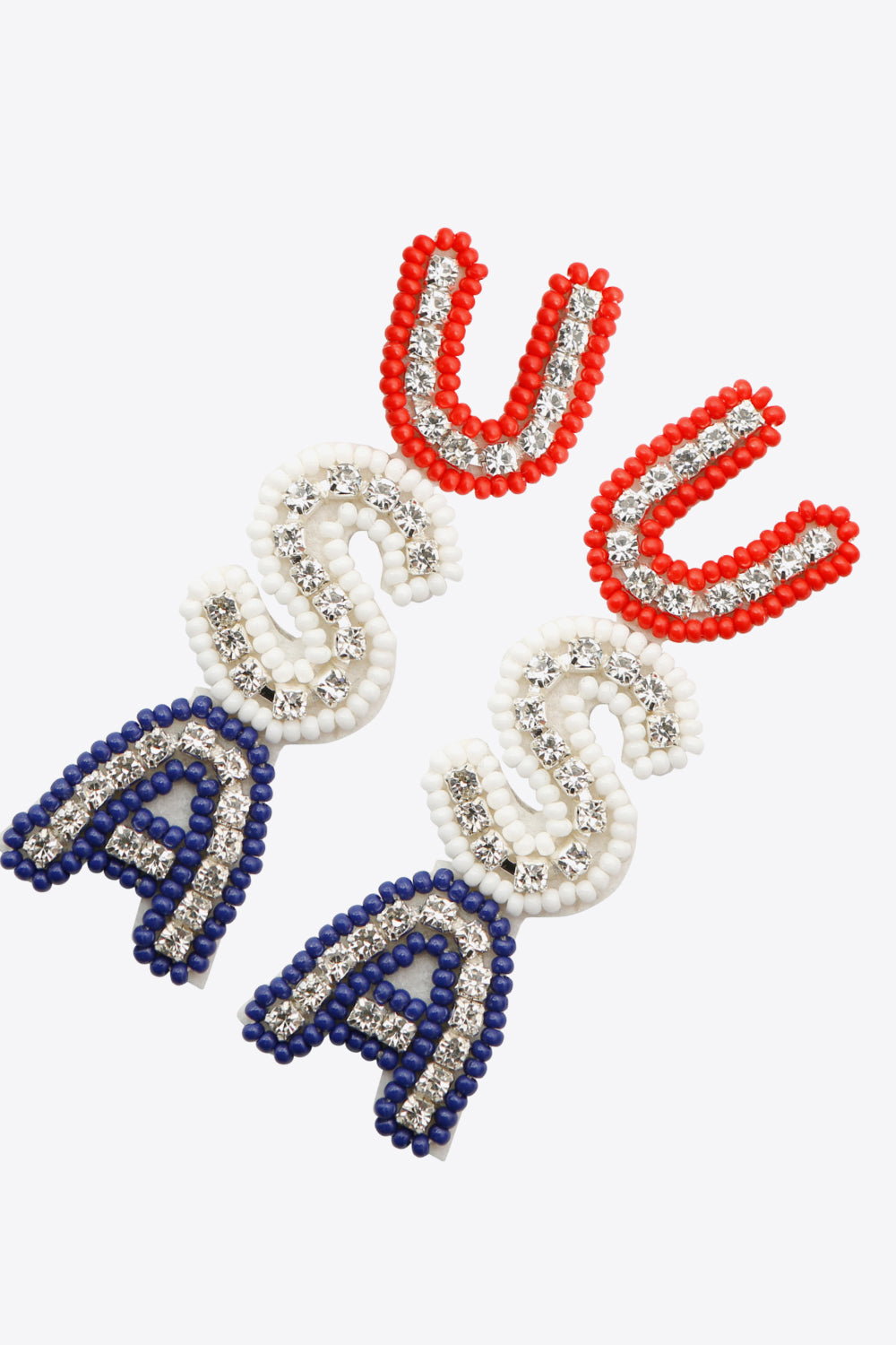 USA Beaded Earrings