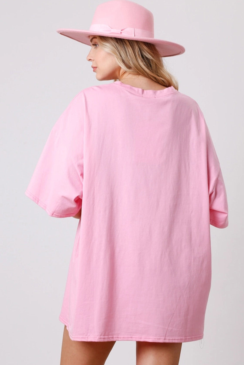 Pink Boots Card Oversized T-Shirt