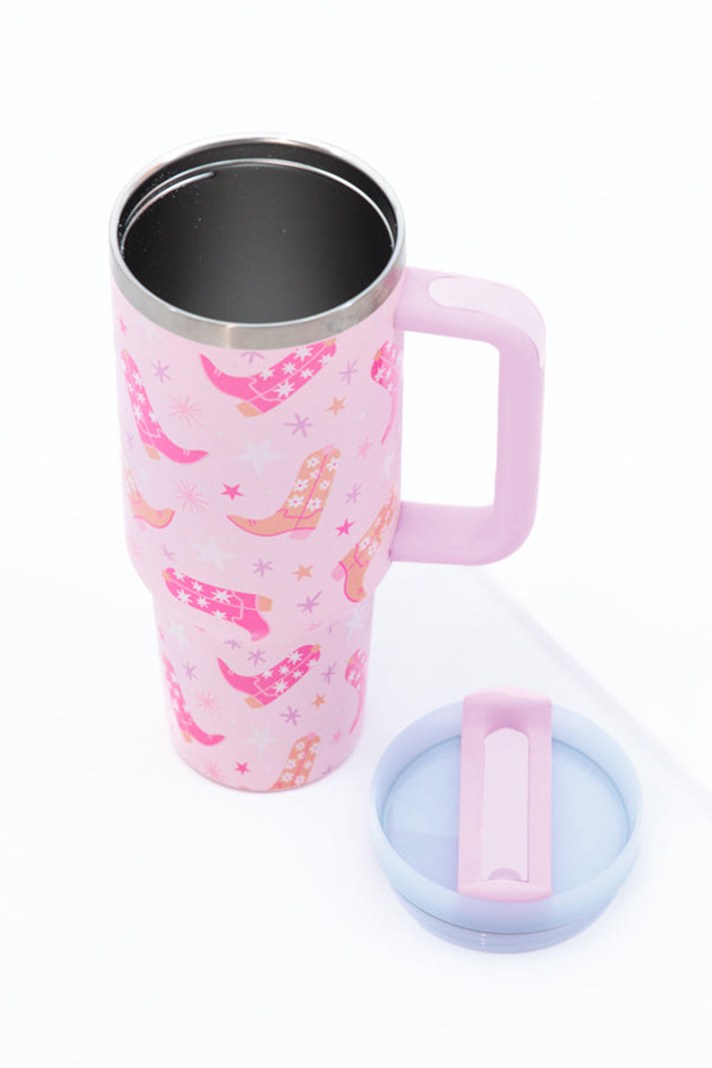 Star Boot Print Tumbler with Straw 40oz