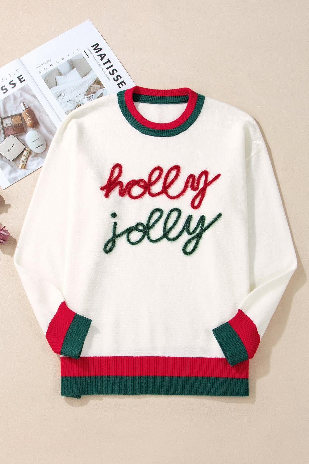 Plus Size Holly Jolly Tinsel Sweater