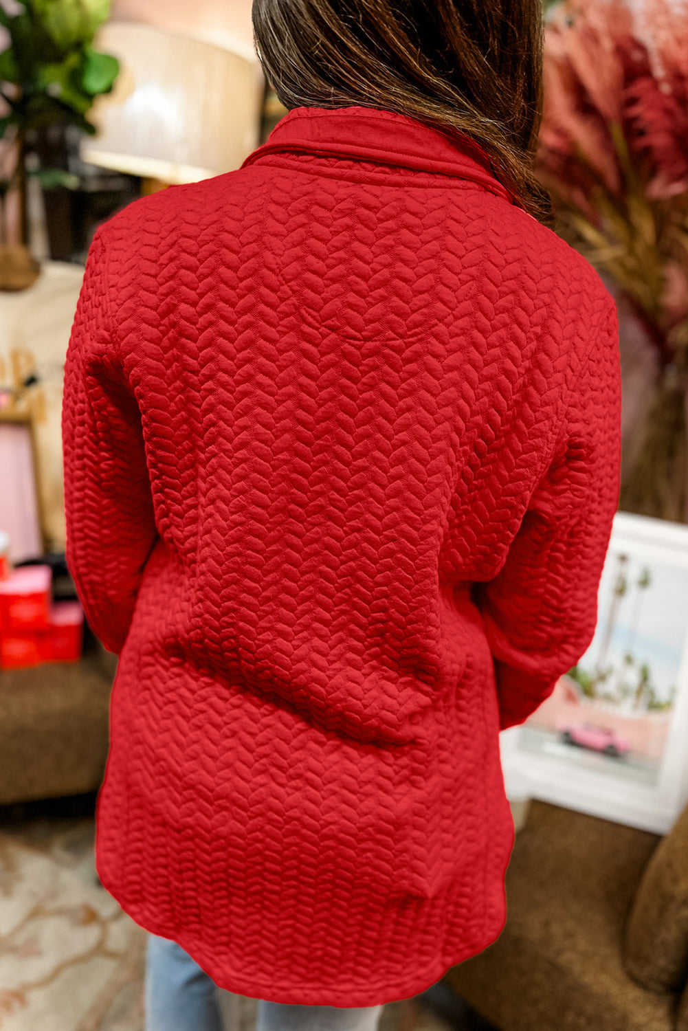 Plus Size Textured Pullover