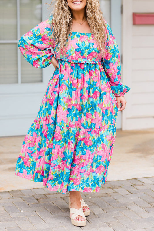 Plus Size Floral Maxi Dress