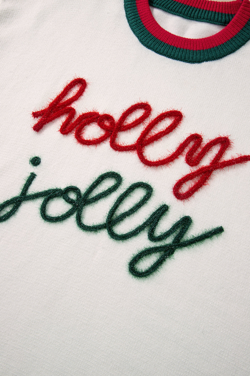 Plus Size Holly Jolly Tinsel Sweater