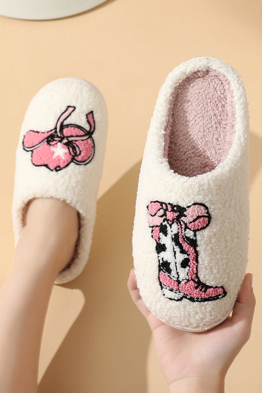 Cowgirl Plush Slippers