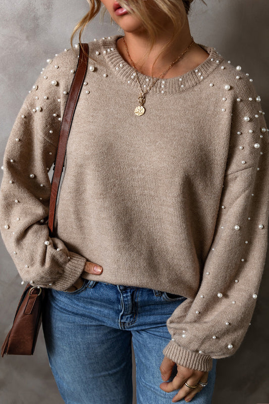 Plus Size Pearl Pullover Sweater