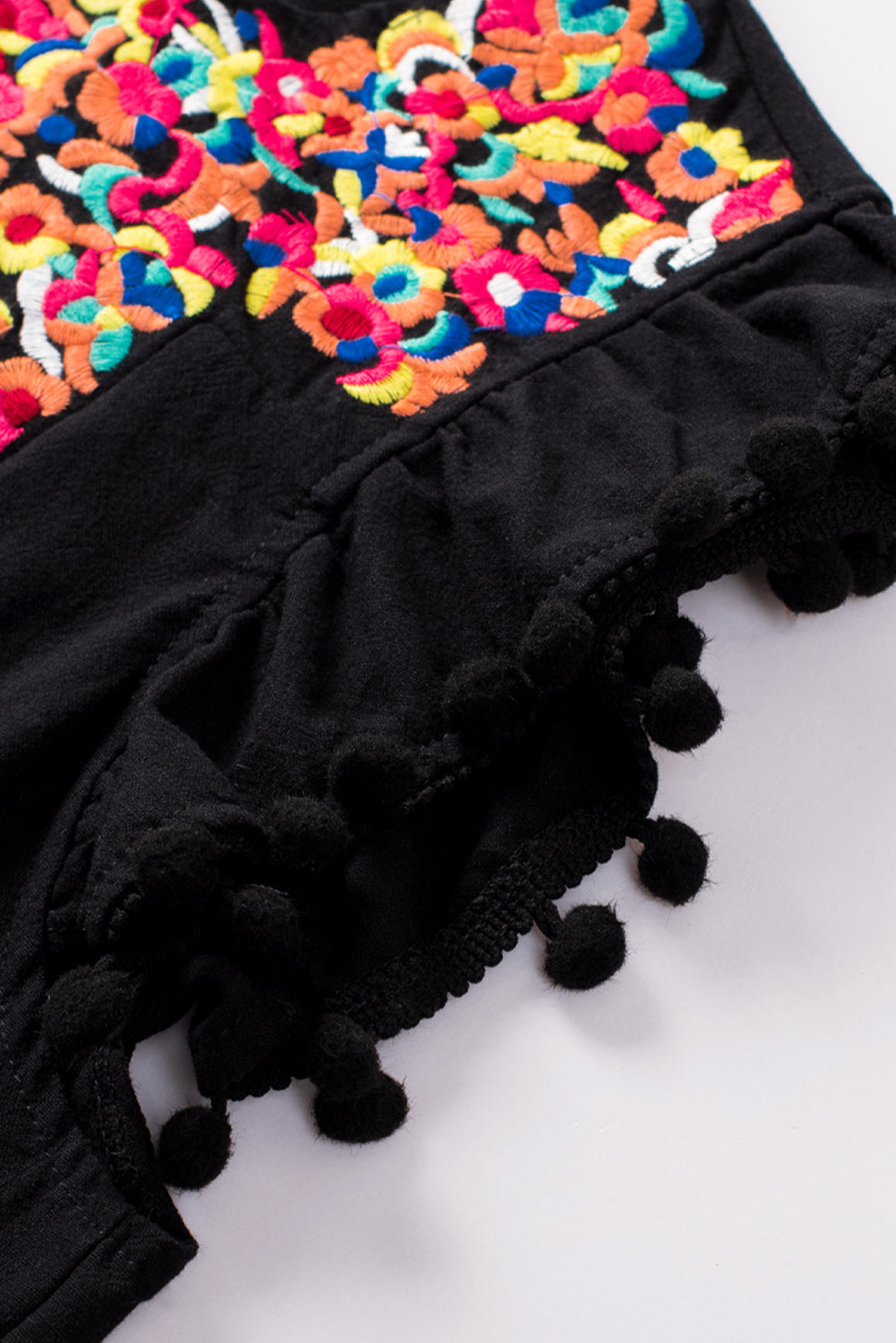 Black Pom Pom Dress