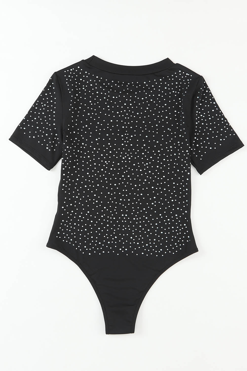 Black Rhinestone Bodysuit