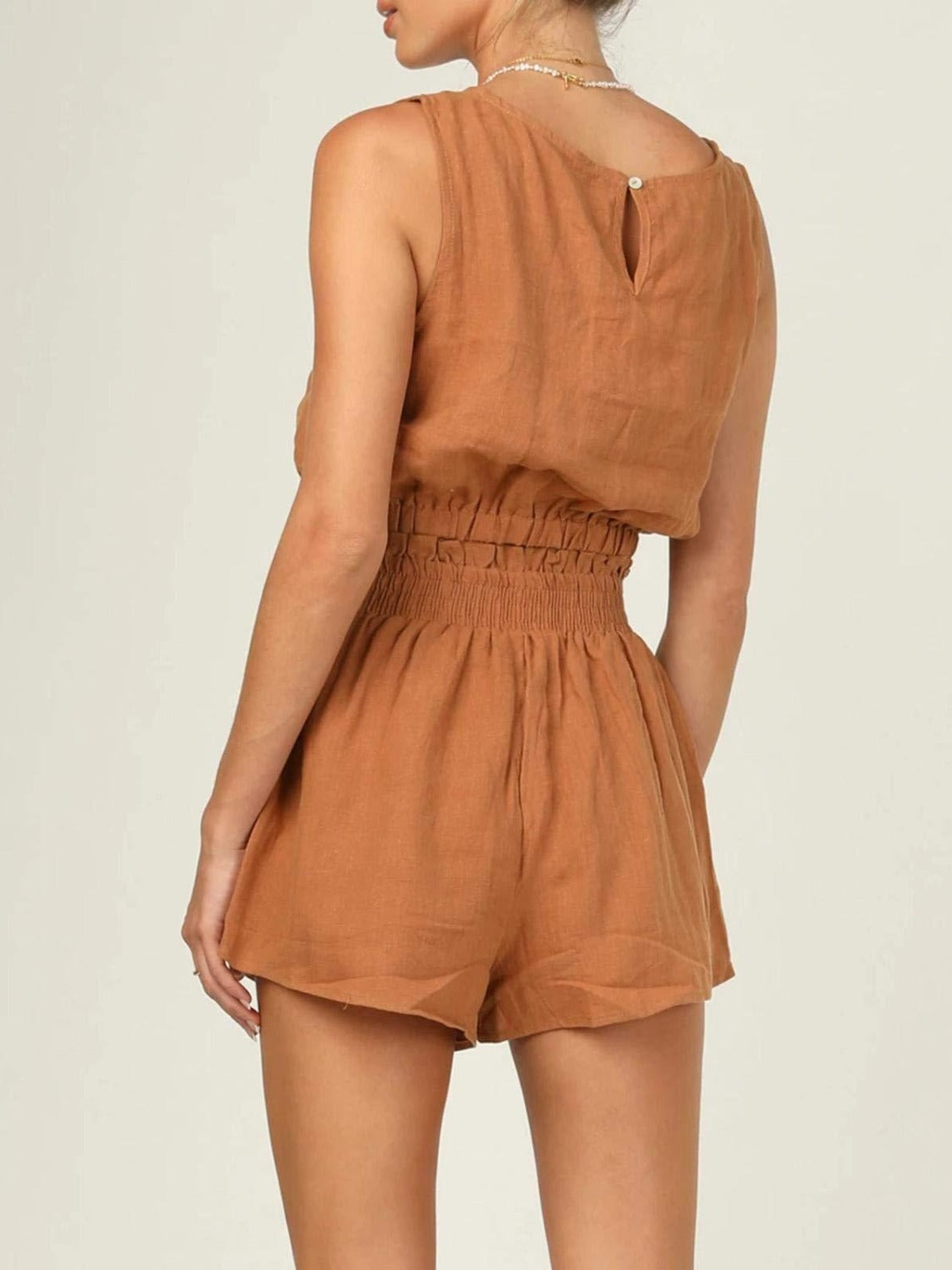 Sleeveless Top and Shorts Set