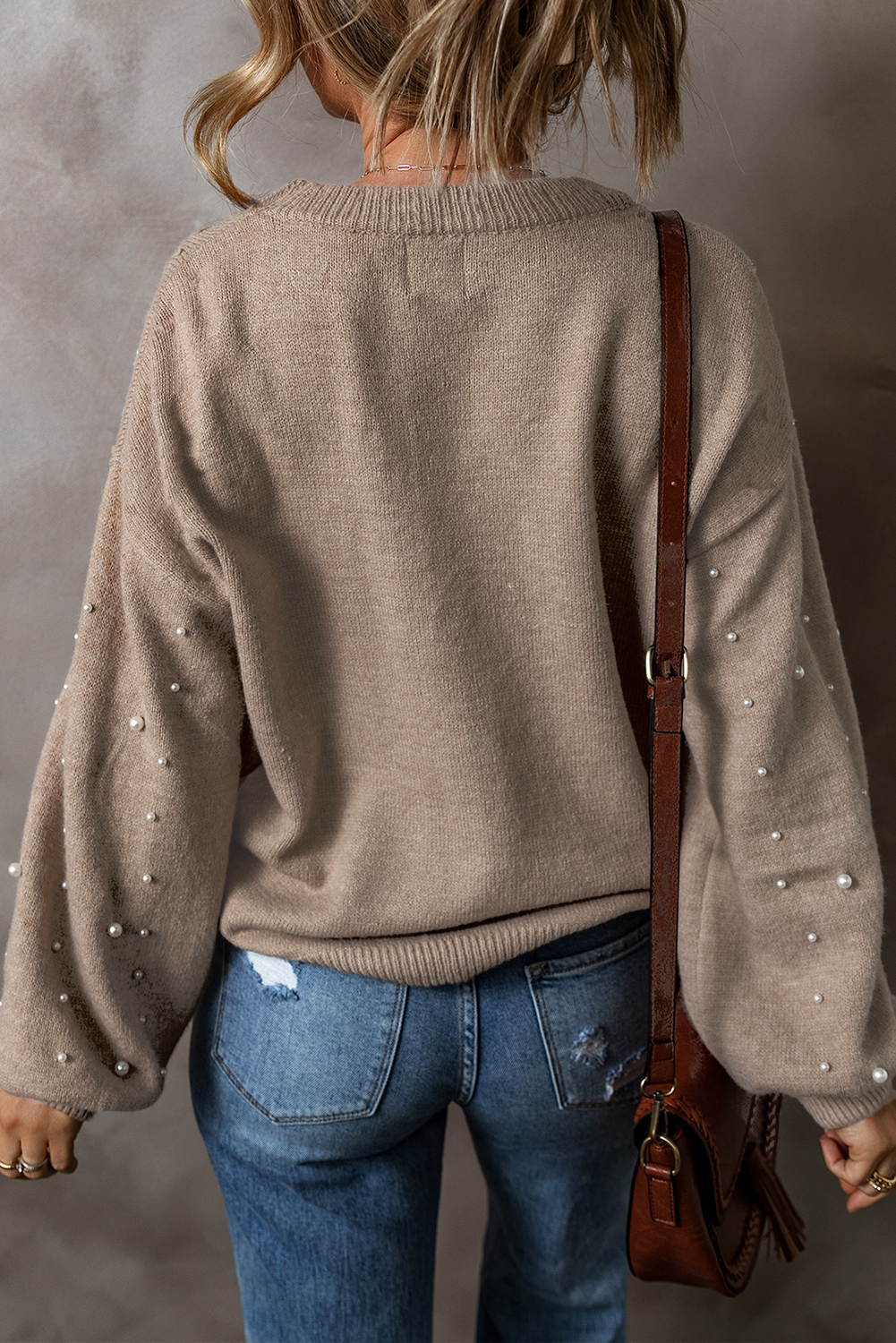 Plus Size Pearl Pullover Sweater