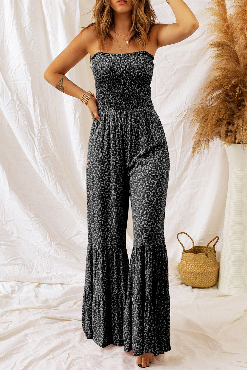 Floral Wide Leg Jumpsuit