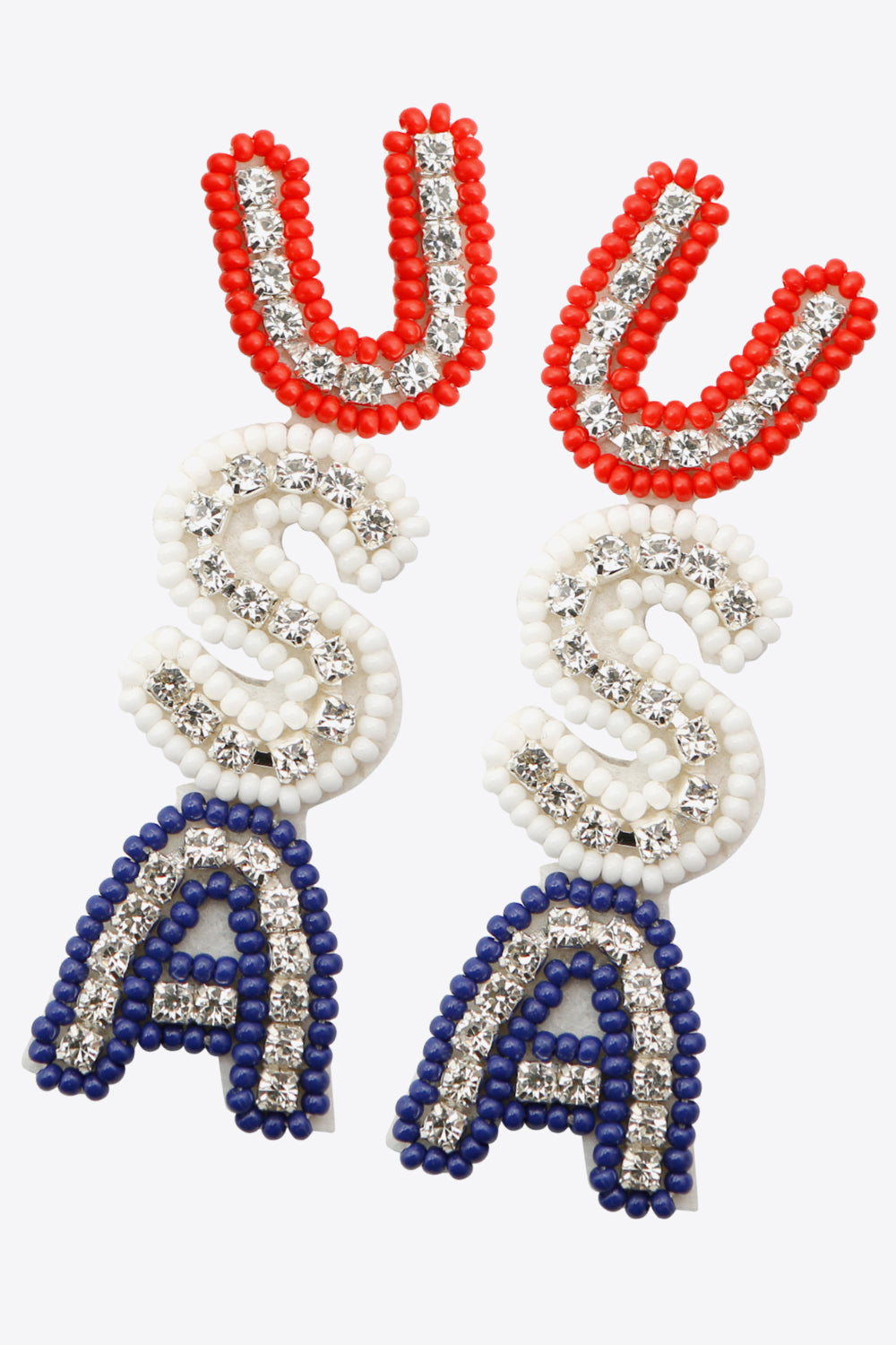 USA Beaded Earrings