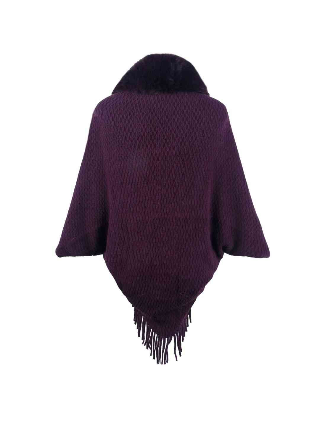 Fringe Hem Poncho