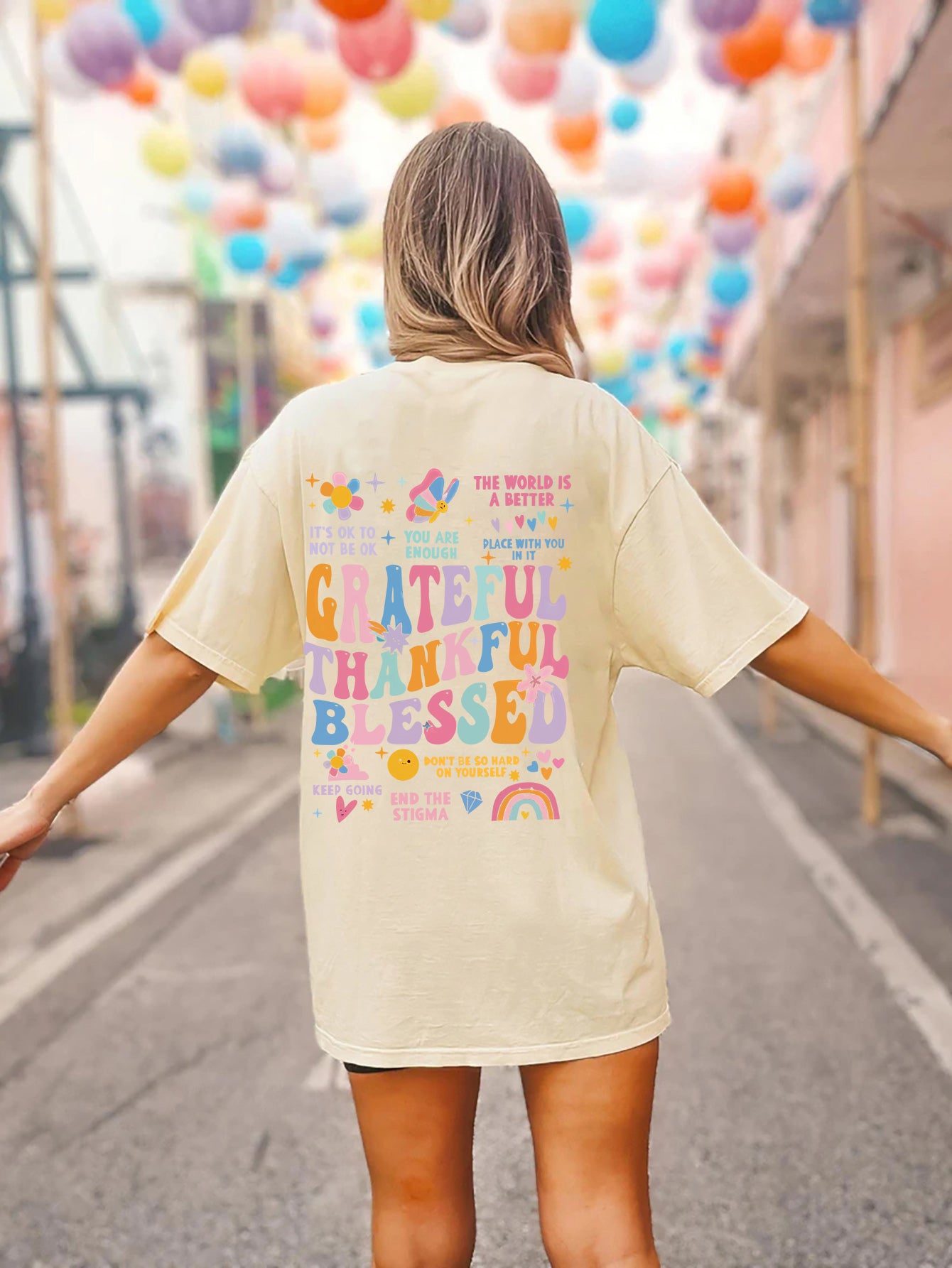 GRATEFUL Graphic Short Sleeve T-Shirt