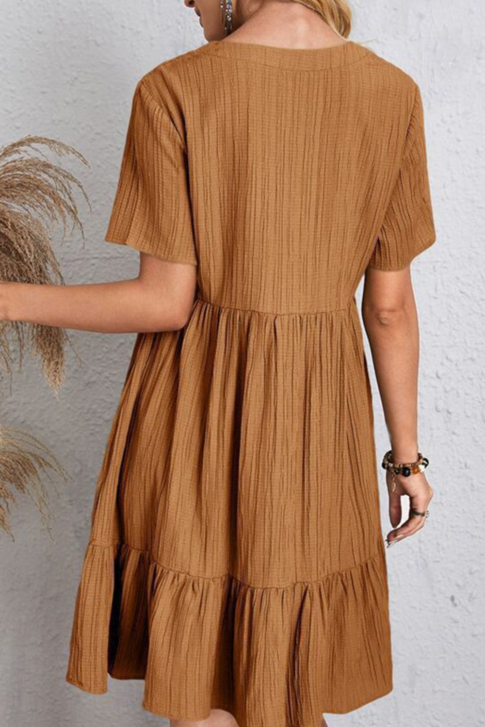 Full Size Pleated Dress