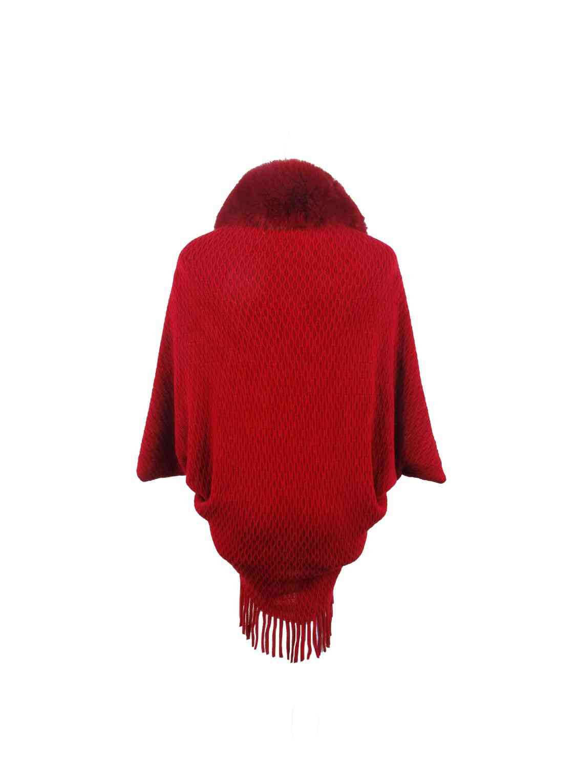 Fringe Hem Poncho