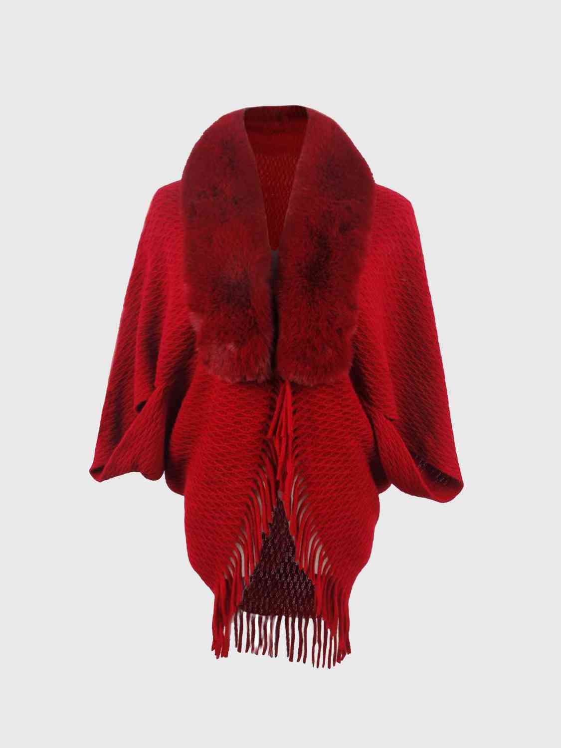 Fringe Hem Poncho