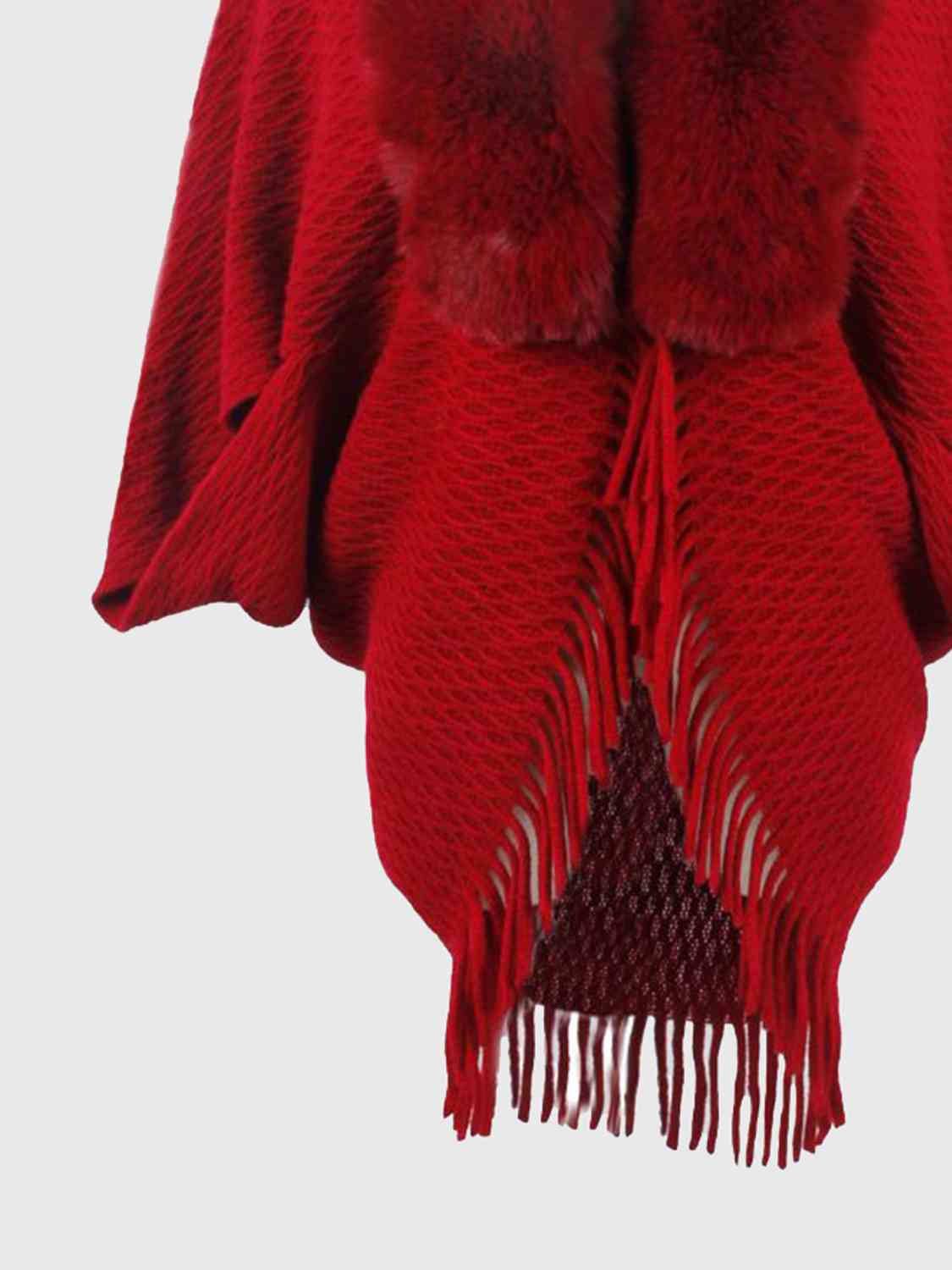 Fringe Hem Poncho