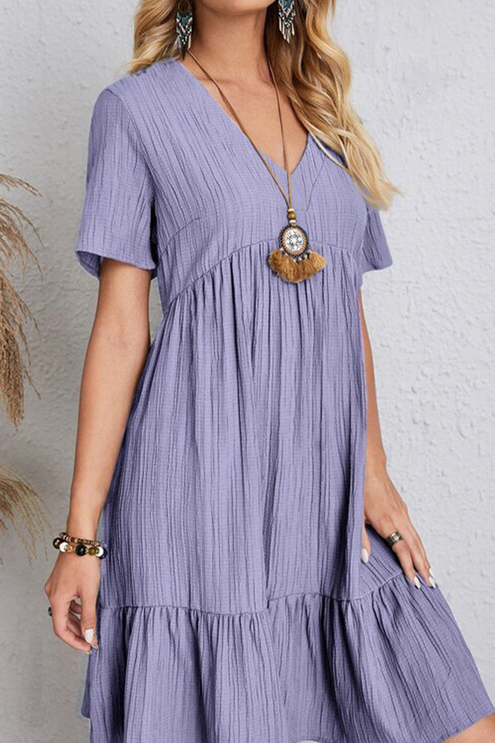 Full Size Pleated Dress