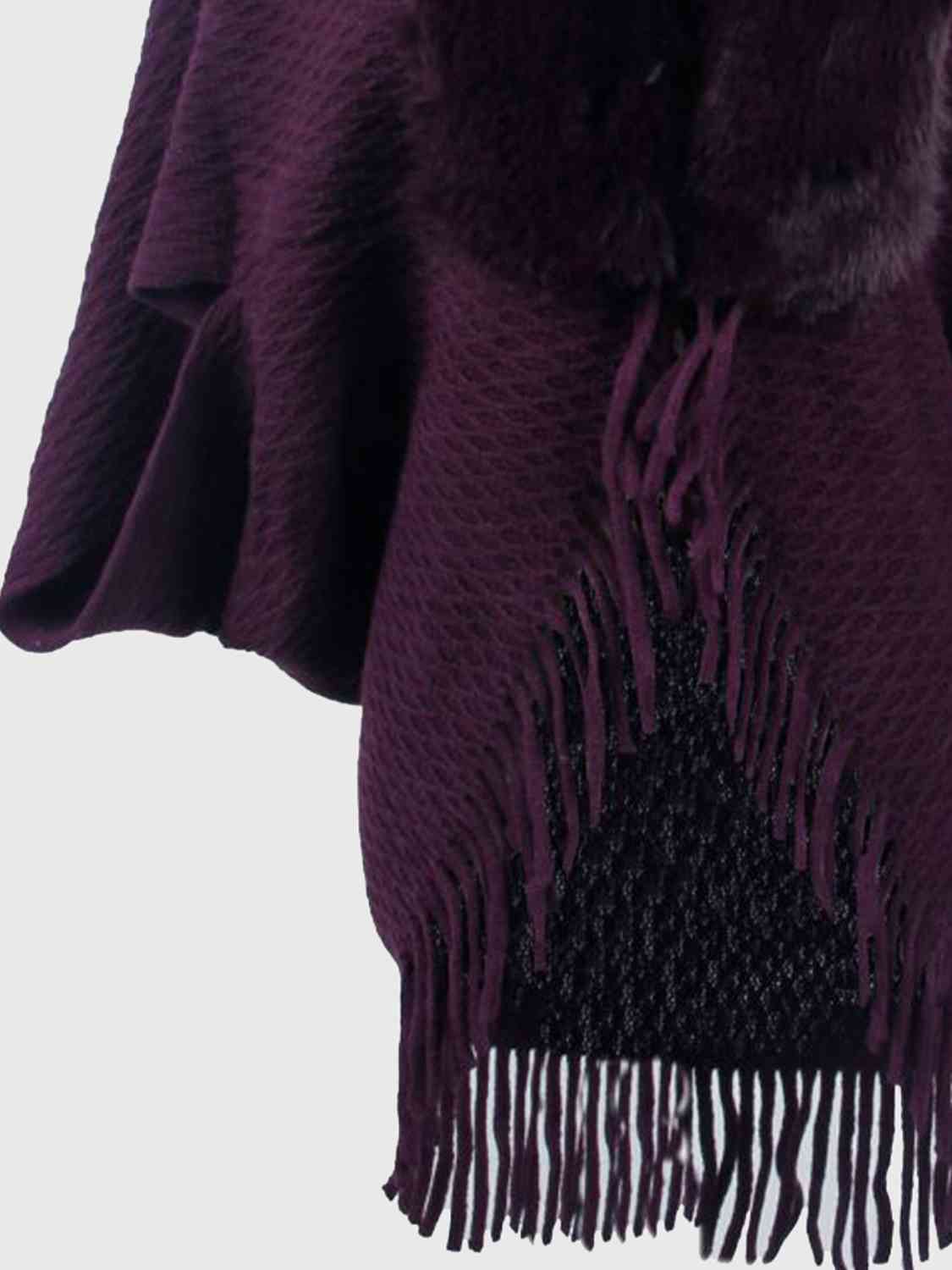 Fringe Hem Poncho