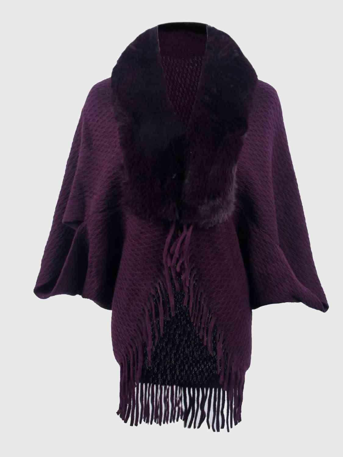 Fringe Hem Poncho