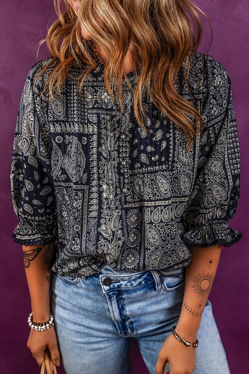 Paisley Printed Blouse